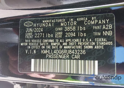 2024 Hyundai Elantra Se из США, поврежденный, VIN KMHLL4DG6RU843236